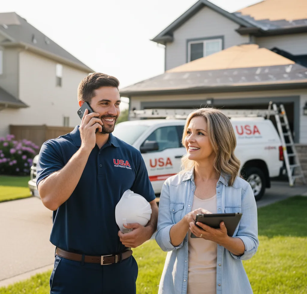 USA Roof Repair Experts customer support in Terrell